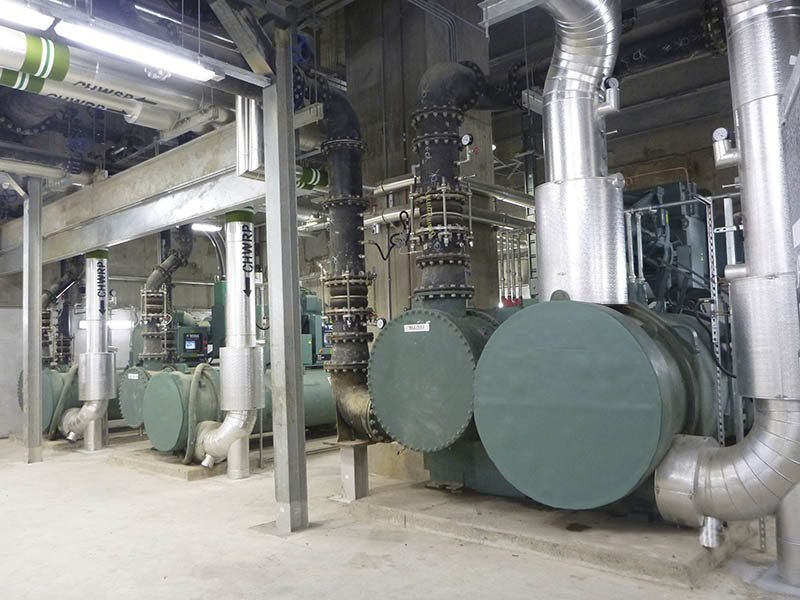 Central de água gelada chiller.